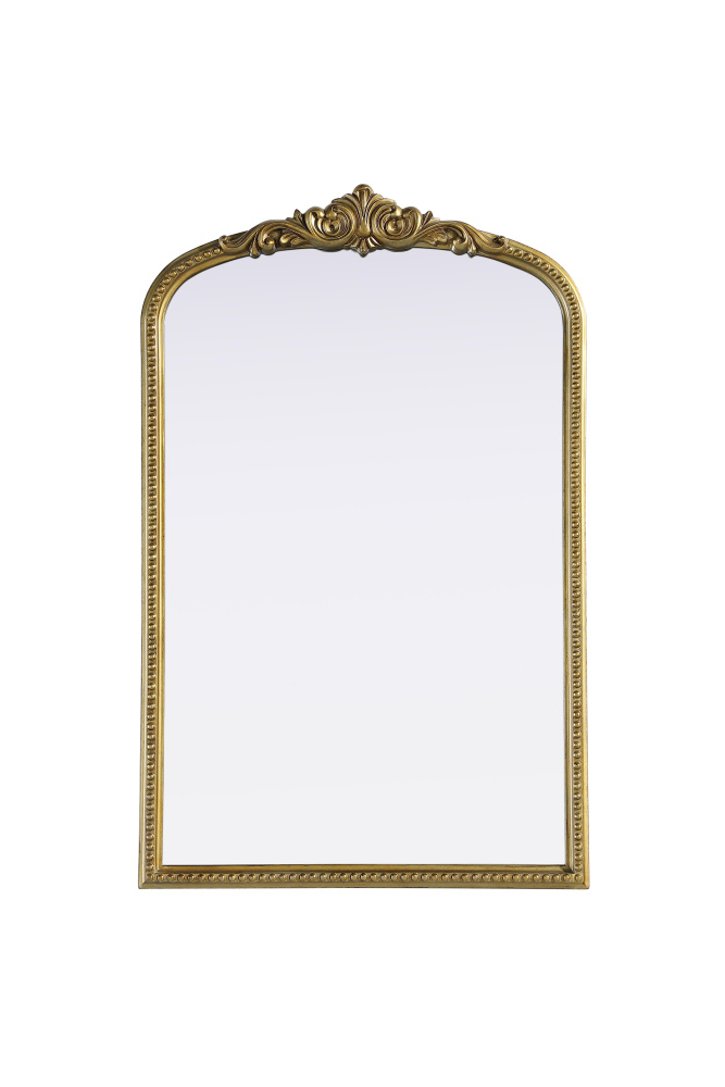 Wall mirror 27&#34;x1.4&#34;x42&#34; Antique Brass