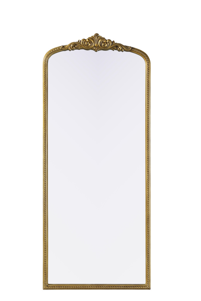 Wall mirror 30&#34;x1.4&#34;x72&#34; Antique Brass