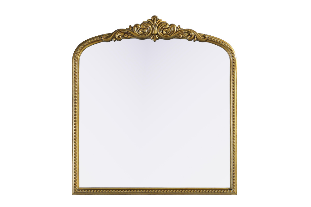 Wall mirror 33&#34;x1.4&#34;x36&#34; Antique Brass