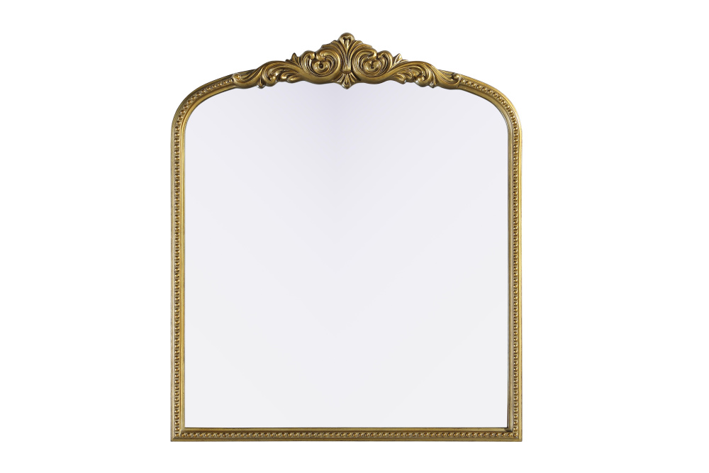 Wall mirror 36&#34;x1.4&#34;x42&#34; Antique Brass