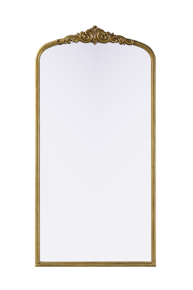 Wall mirror 36&#34;x1.4&#34;x72&#34; Antique Brass