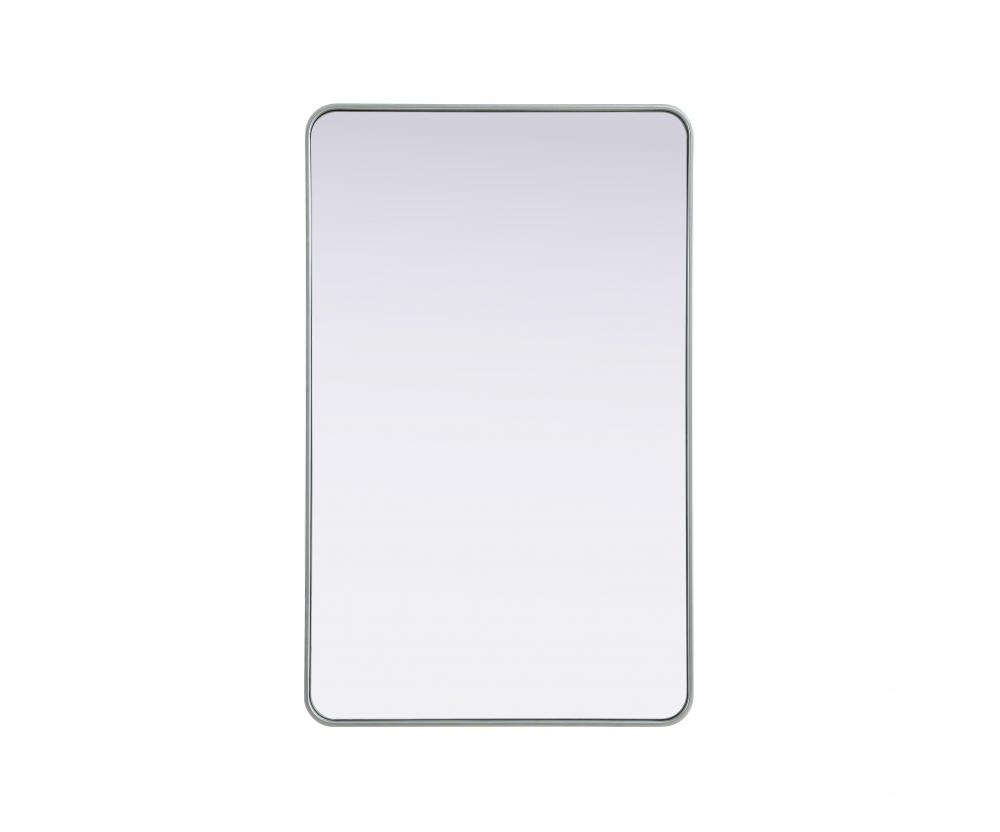 R Corner Mirror 30&#34;x48&#34;x2&#34; Silver