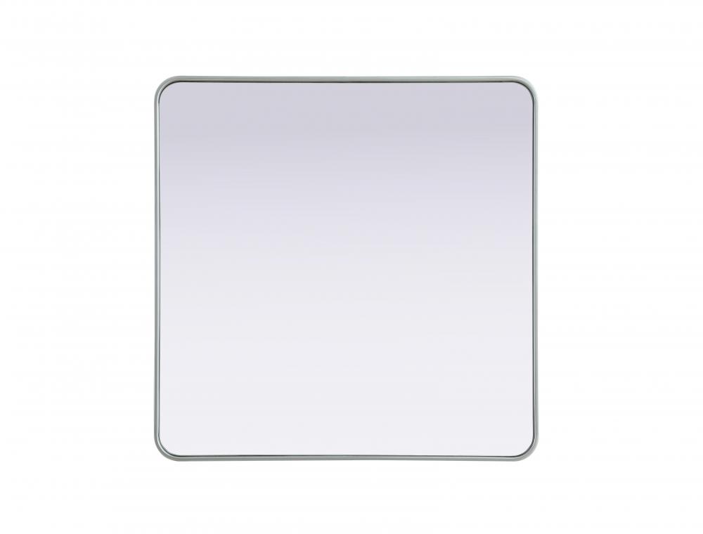 R Corner Mirror 36&#34;x36&#34;x2&#34; Silver