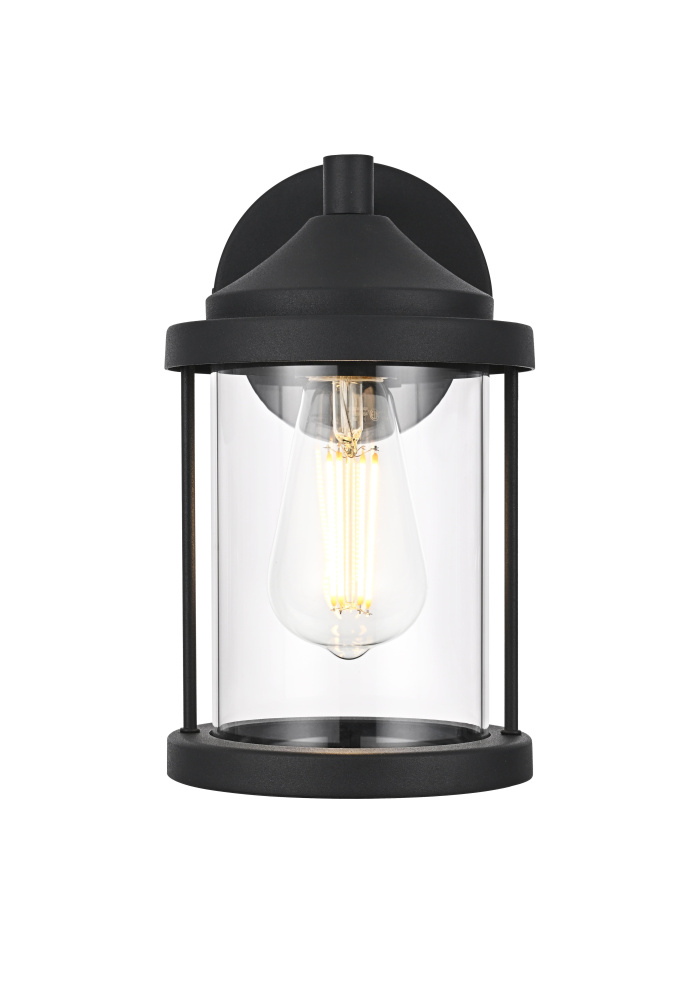 Wall Sconce W5.9&#34; E6.8&#34; H10.0&#34; Black