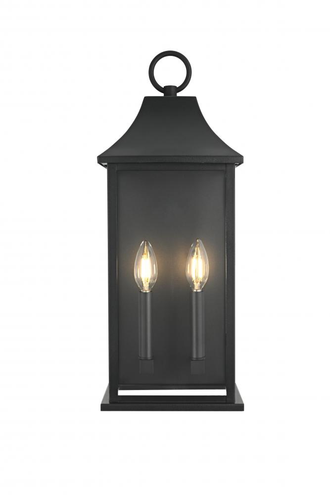 Wall Sconse W8&#34;D6.1&#34;H20.5&#34; Black