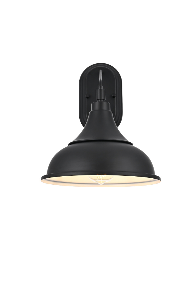 Wall Sconce W11&#34;xH13.5&#34;xE12&#34; Black