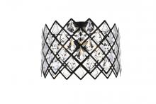 Elegant 1110F13BK - Lyla 13 inch flush mount in black