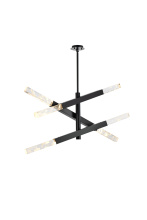 Elegant 2085L3BK - Ari 3-Bar Pendant in Black