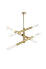 Elegant 2085L3SG - Ari 3-Bar Pendant in Satin Gold