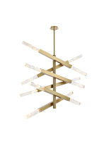 Elegant 2085L6SG - Ari 6-Bar Pendant in Satin Gold
