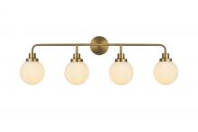 Elegant LD7036W38SG - Hanson Wall Sconce L37.2"H11.7"E7.7" W/GL Satin Gold