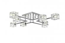 Elegant LD920F32C - Lyra Flush Mount L31.5" W31.5" H5" L8 Chrome