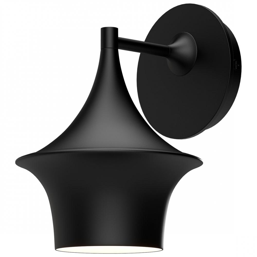Emiko 7-in Matte Black 1 Light Wall/Vanity