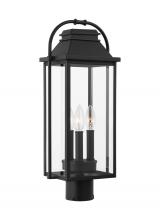 Visual Comfort & Co. Studio Collection OL13207TXB - Wellsworth Transitional 3-Light Outdoor Exterior Post Lantern