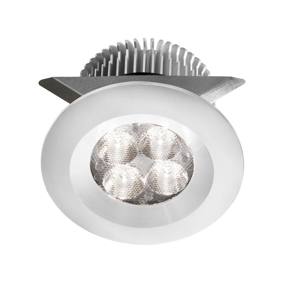 White 2x4W 3000K, CRI80+, 25Â° beam, 24VDC input with Male Connector, 18&#34; Lead wire, D70xH50 mm