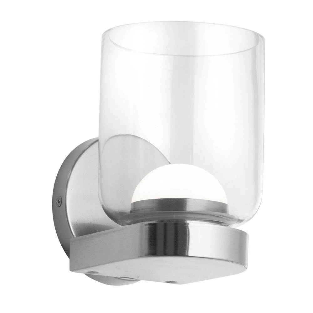10W LED Nadine Wall Sconce Polished Chrome w/ Clear Glass