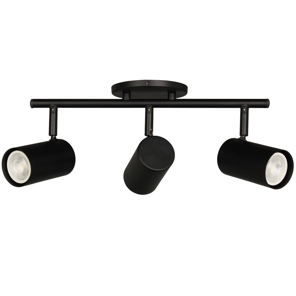 3 Light Track Light in Matte Black