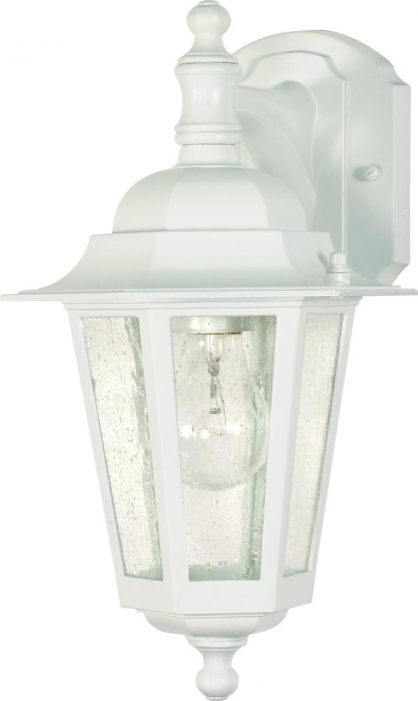 Cornerstone - 1 Light - 13&#34; - Wall Lantern - Arm Down with Clear Seed Glass; Color retail