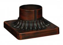 Nuvo 25/4908 - Pier Mount Base Square - Rustic Bronze