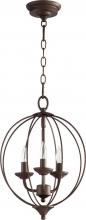 Quorum 623-3-86 - Fall Flora 3Lt Sphere -Ob